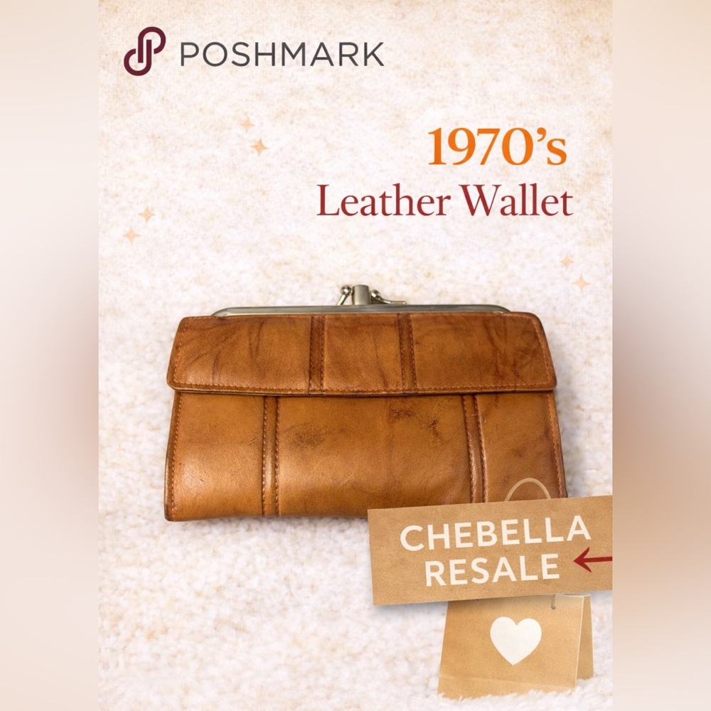 Vintage 1970’s Di Lido rancherd leather brown leather with bronzed Accents indie